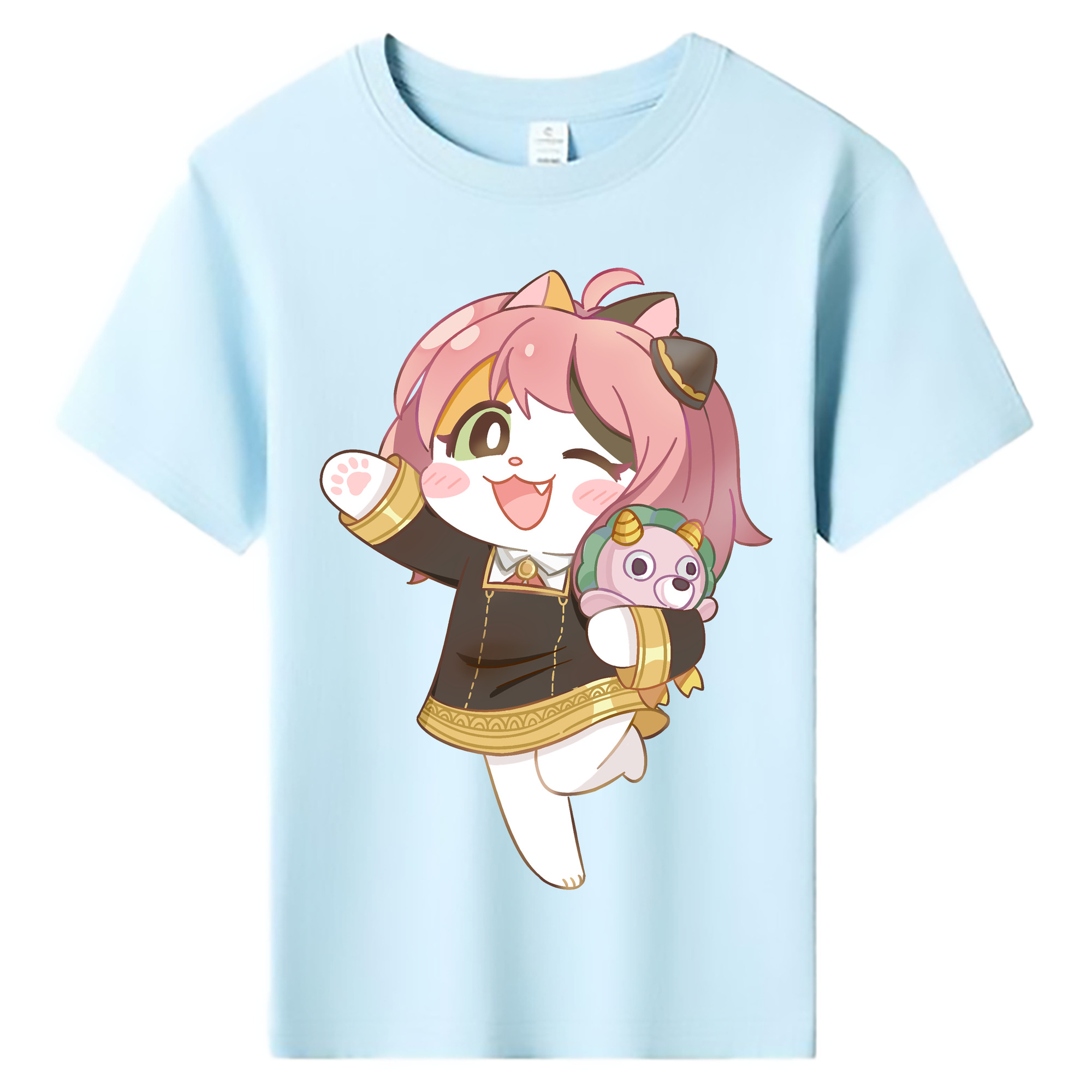 （画像用） SPY×FAMILY间谍家家酒 綿100％キッズTシャツ（フロントプリント）